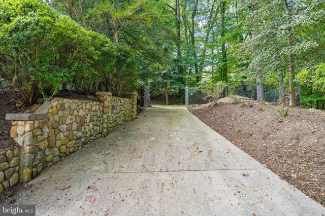 a view of backyard with green space