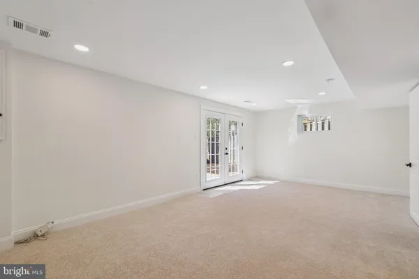 a view of an empty room