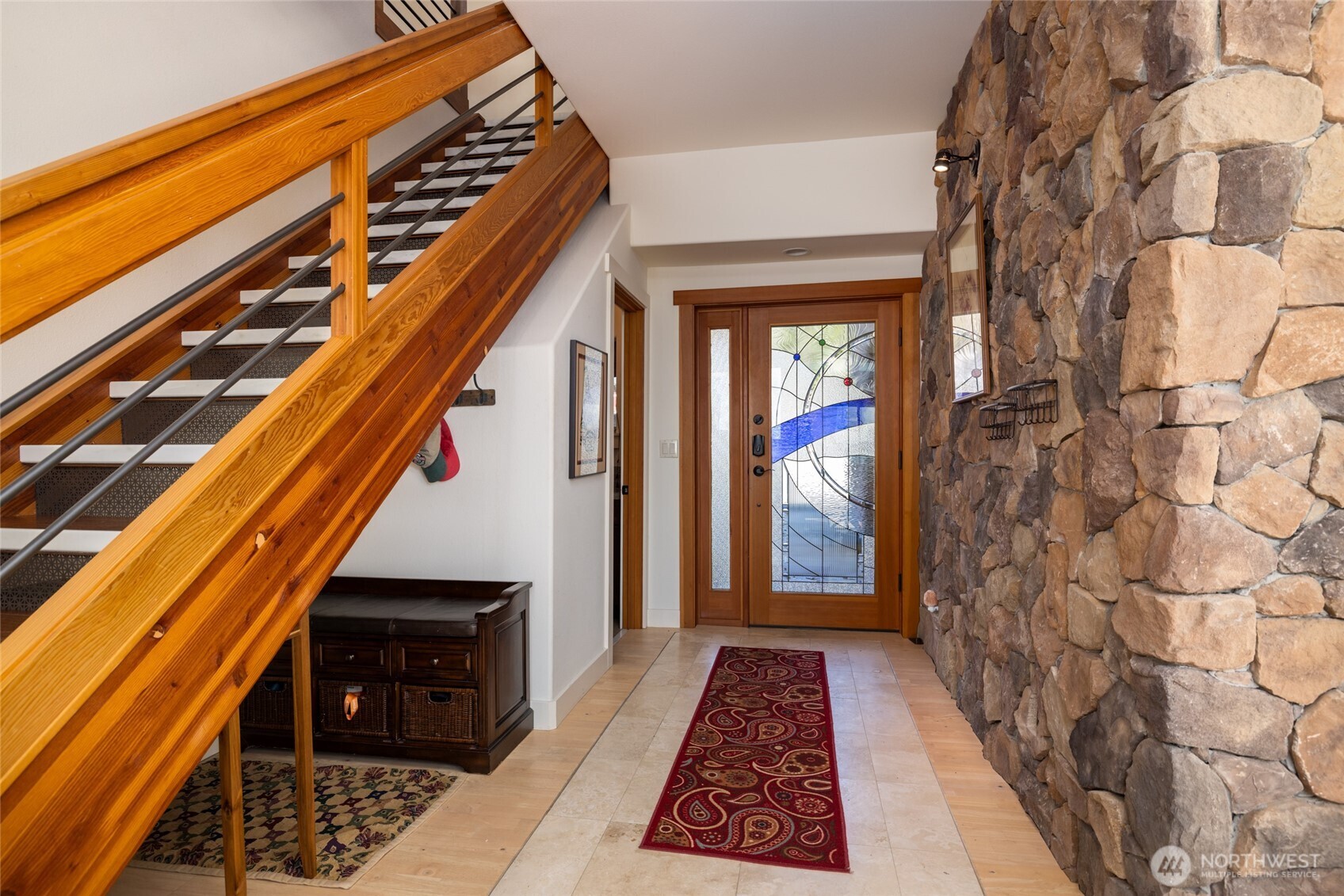13207 Satterlee Road Anacortes, WA 98221 - Photo 4 of 40 a view of an entryway with staircase
