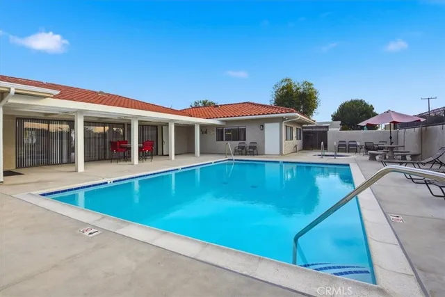 a view of a house with a swimming pool