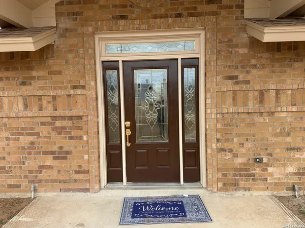 a view of a door with a door