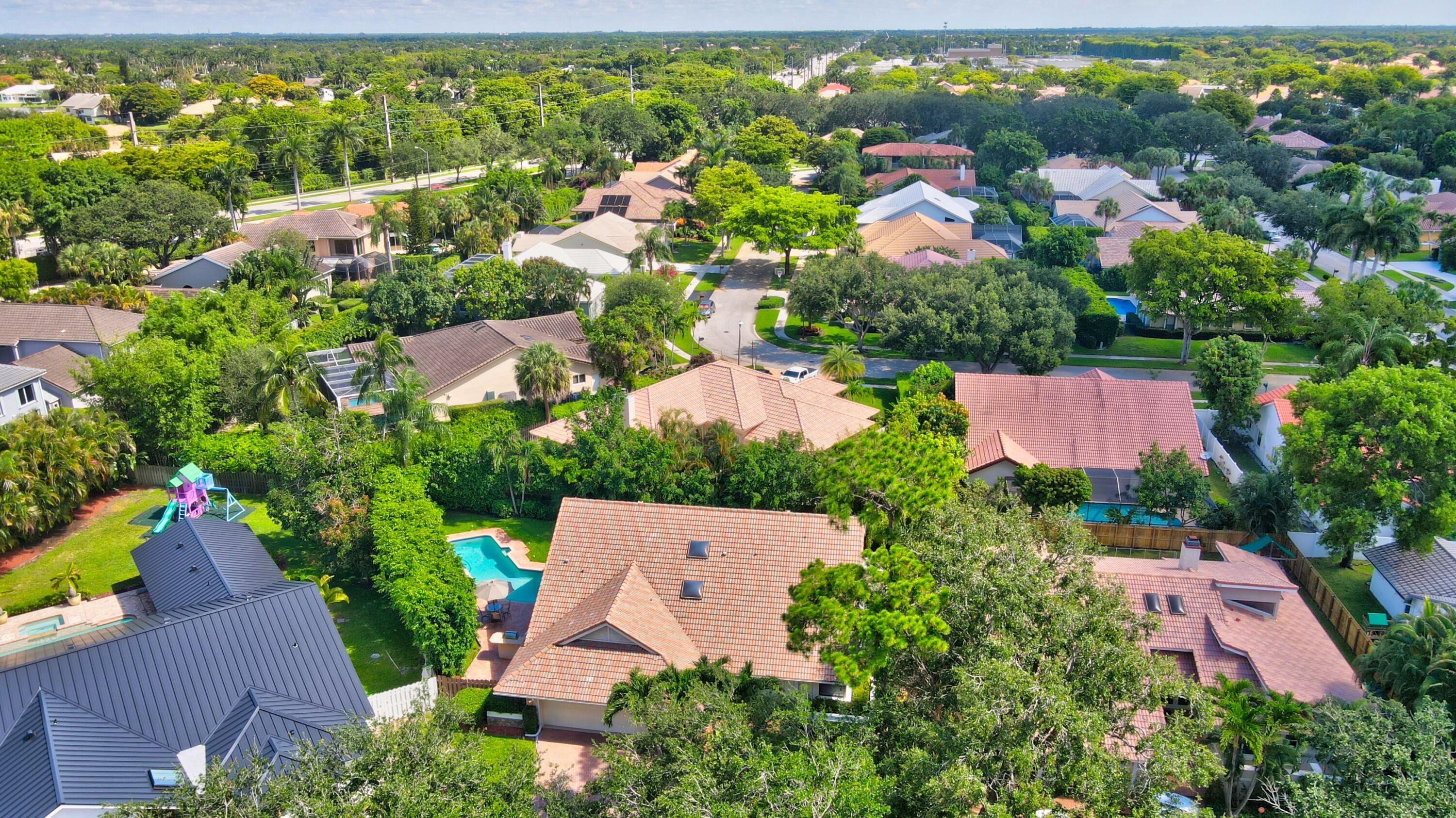 2845 Northwest 42nd Street Boca Raton, FL 33434 - Photo 53 of 60 an aerial view of residential houses with outdoor space and street view