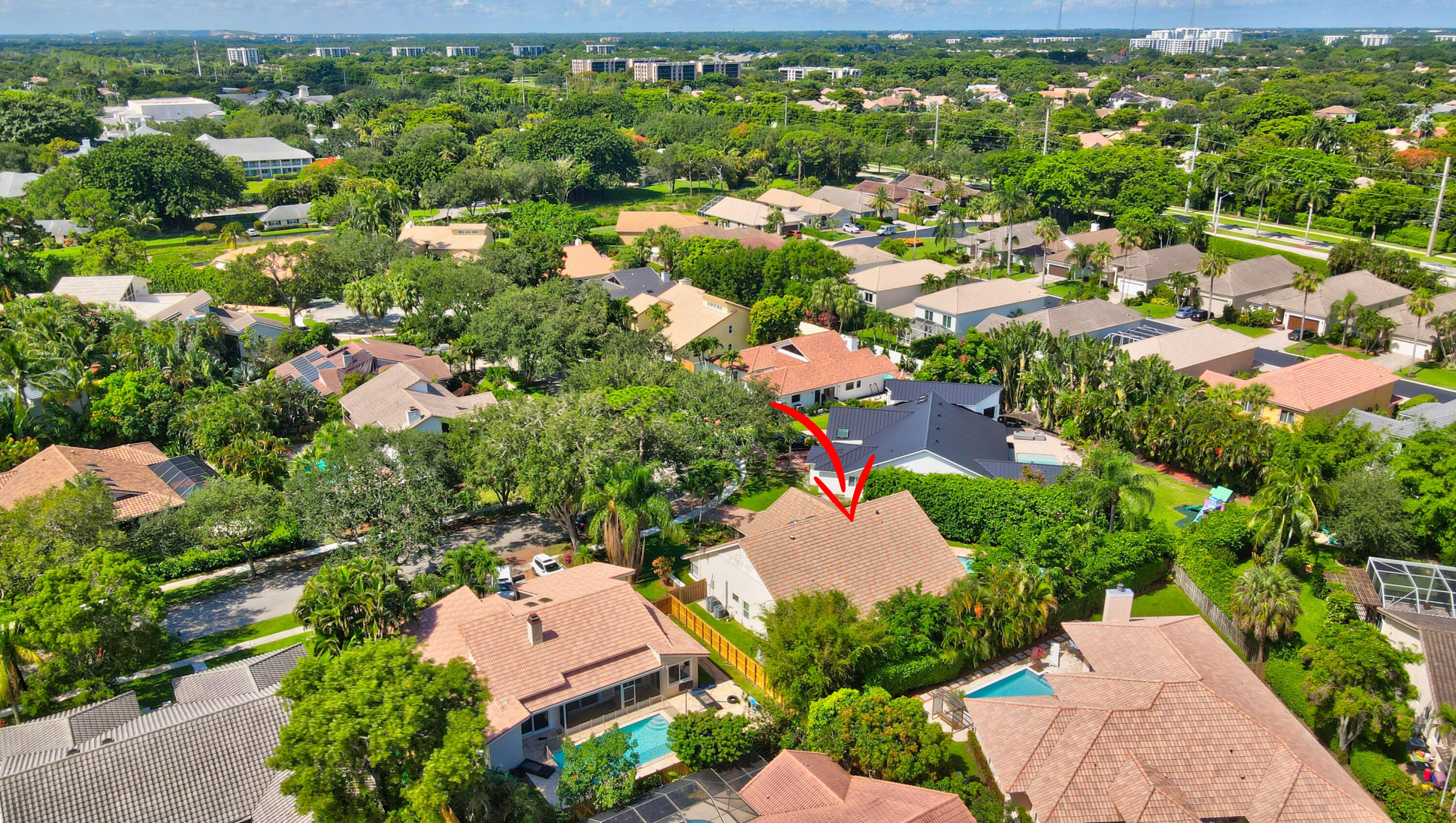 2845 Northwest 42nd Street Boca Raton, FL 33434 - Photo 57 of 60 an aerial view of residential houses with outdoor space