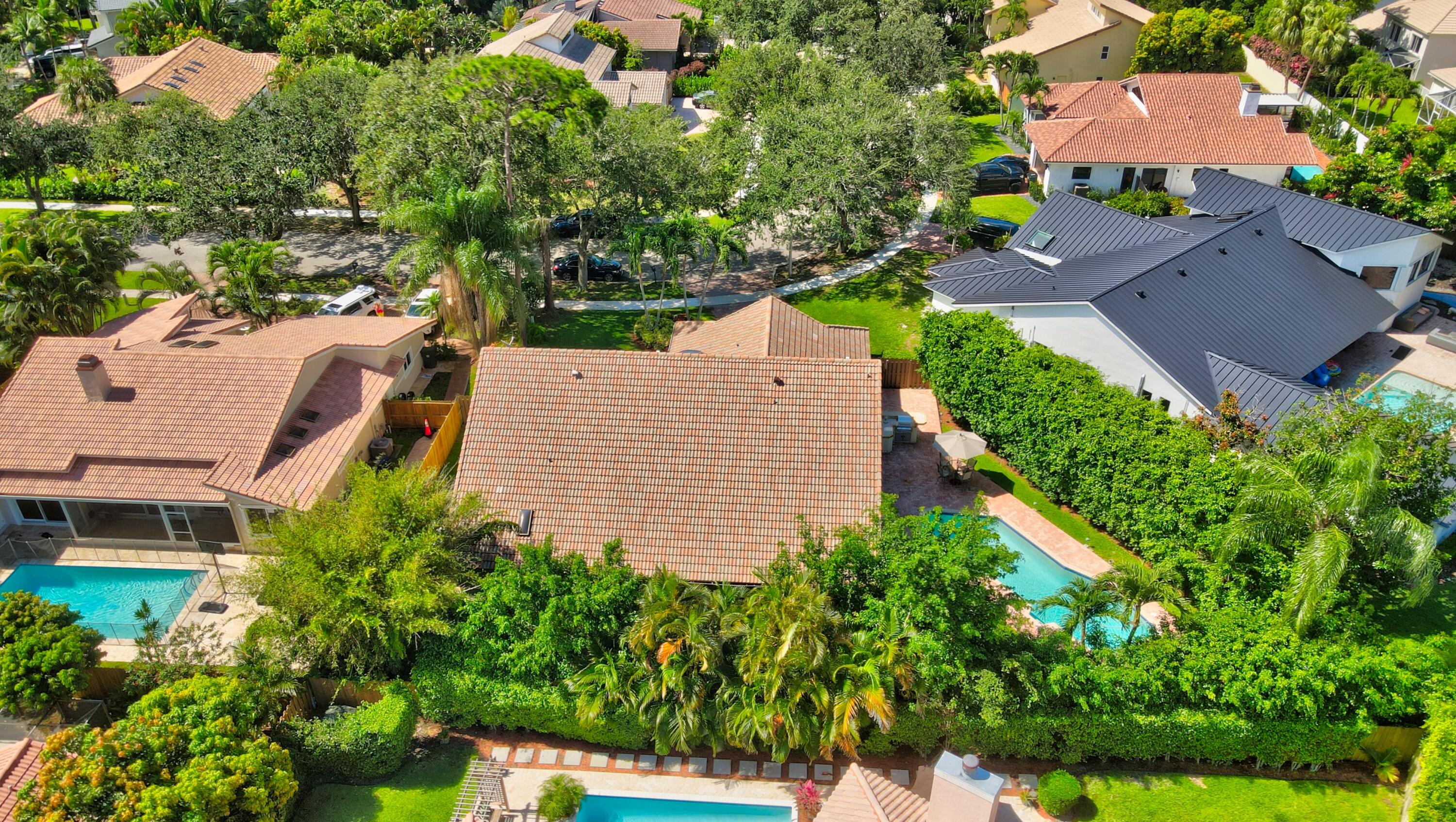 2845 Northwest 42nd Street Boca Raton, FL 33434 - Photo 59 of 60 an aerial view of a house with a garden