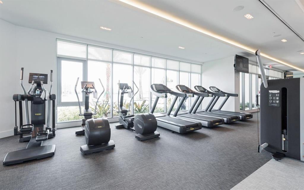 17111 Biscayne Boulevard, Unit 1101 North Miami Beach, FL 33160 - Photo 37 of 43 a view of a room with gym equipment