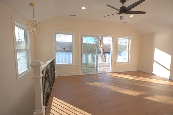 a view of livingroom with hardwood floor and window