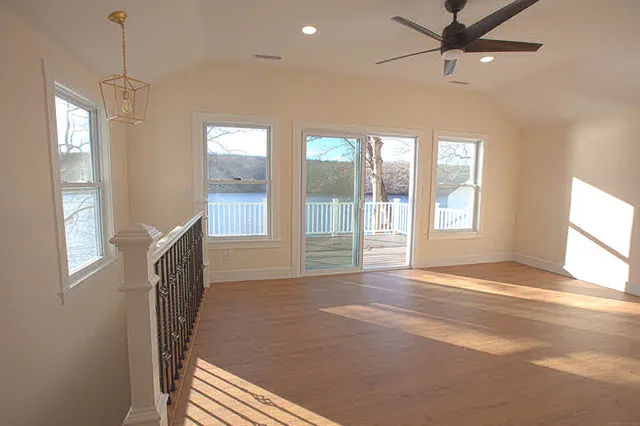 a view of livingroom with hardwood floor and window