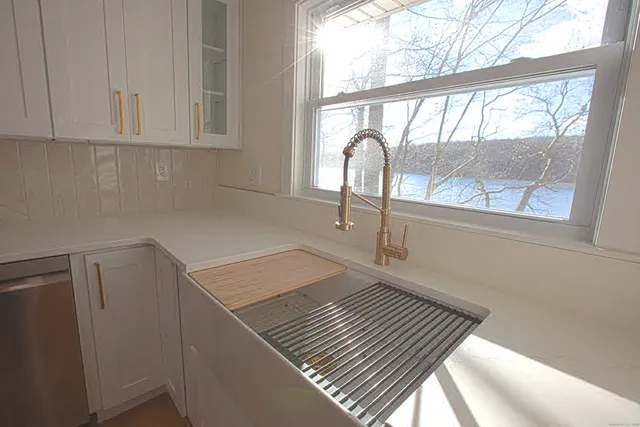 a view of under a window