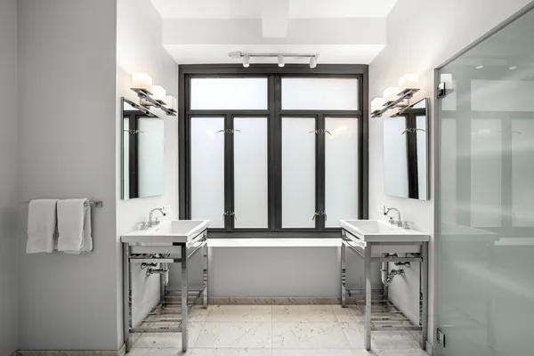 a bathroom with shower