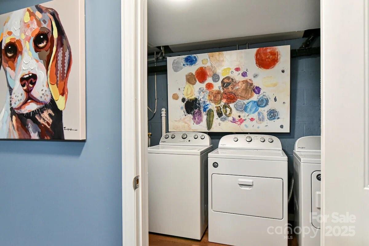 48 Buck Ridge Road Fairview, NC 28730 - Photo 25 of 38 a utility room with dryer and washer