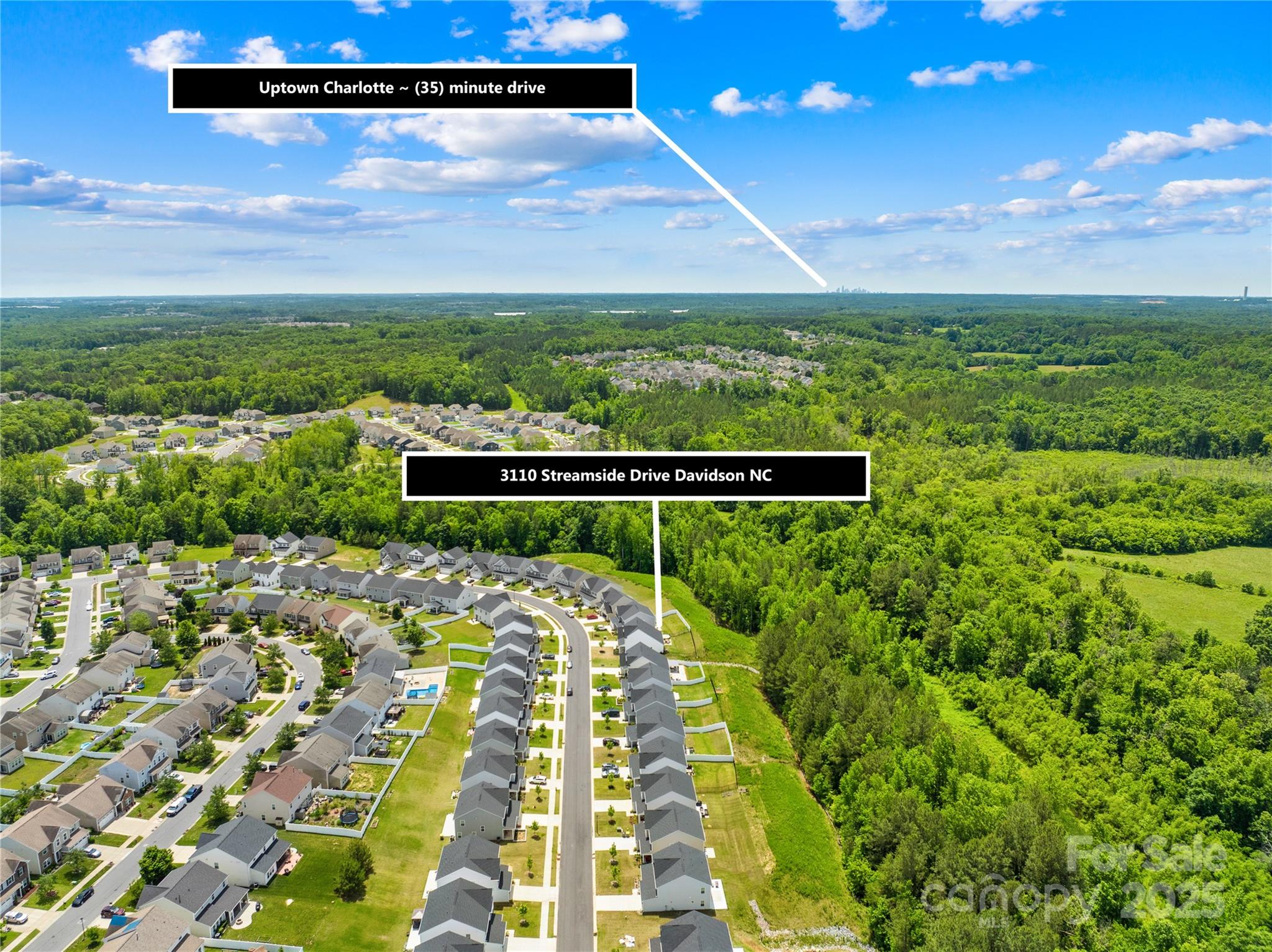 3110 Streamside Drive Davidson, NC 28036 - Photo 33 of 39 a view of a yard with an outdoor space