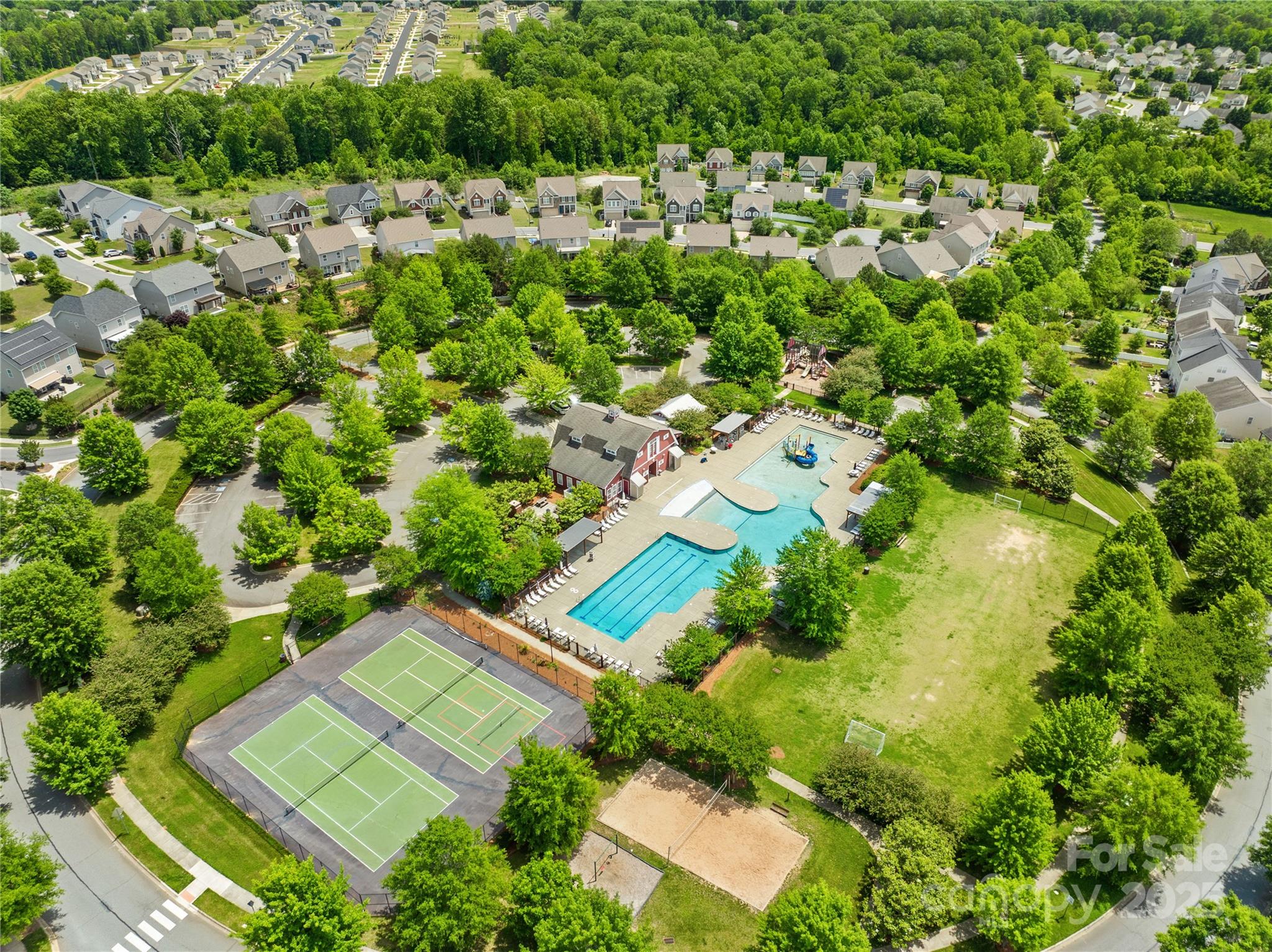 3110 Streamside Drive Davidson, NC 28036 - Photo 36 of 39 an aerial view of a house with a yard