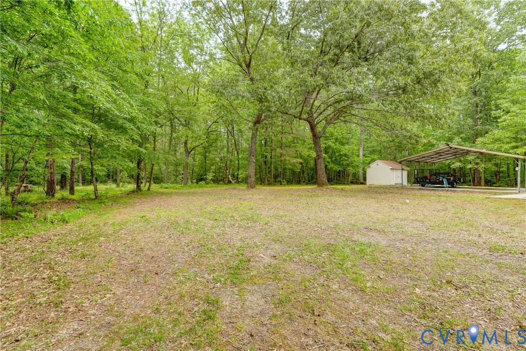 3820 Mt Pleasant Road Providence Forge, VA 23140 - Photo 37 of 40 a view of a yard with a trees