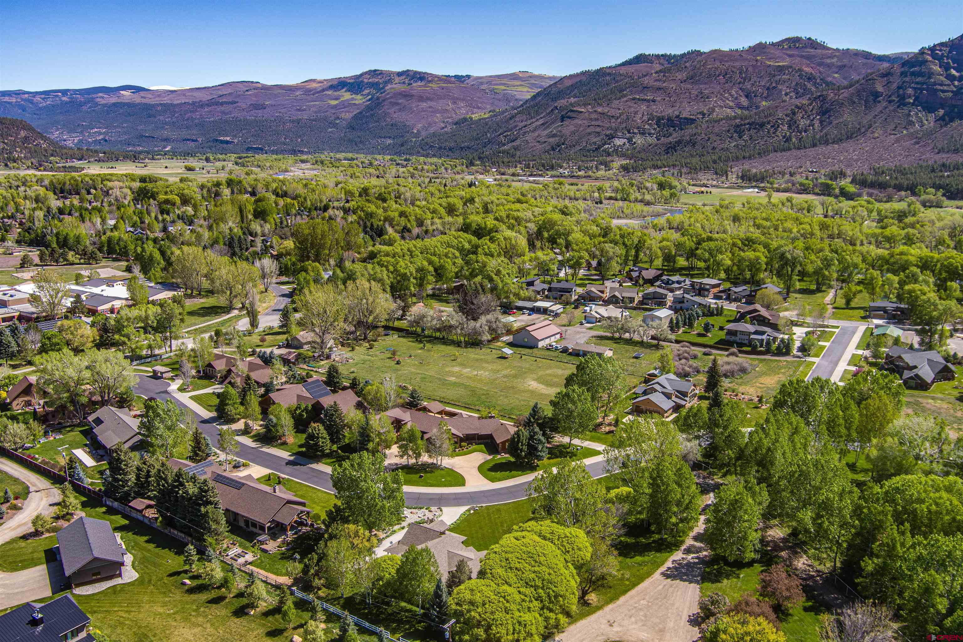 1167 North Dalton Ranch Road Durango, CO 81301 - Photo 43 of 45 a view of a lush green hillside and houses