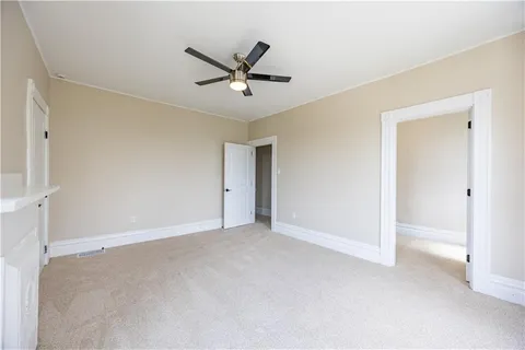 a view of an empty room