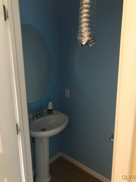 2512 Valley View Acres Road Stroudsburg, PA 18360 - Photo 19 of 23 a bathroom with a sink and mirror