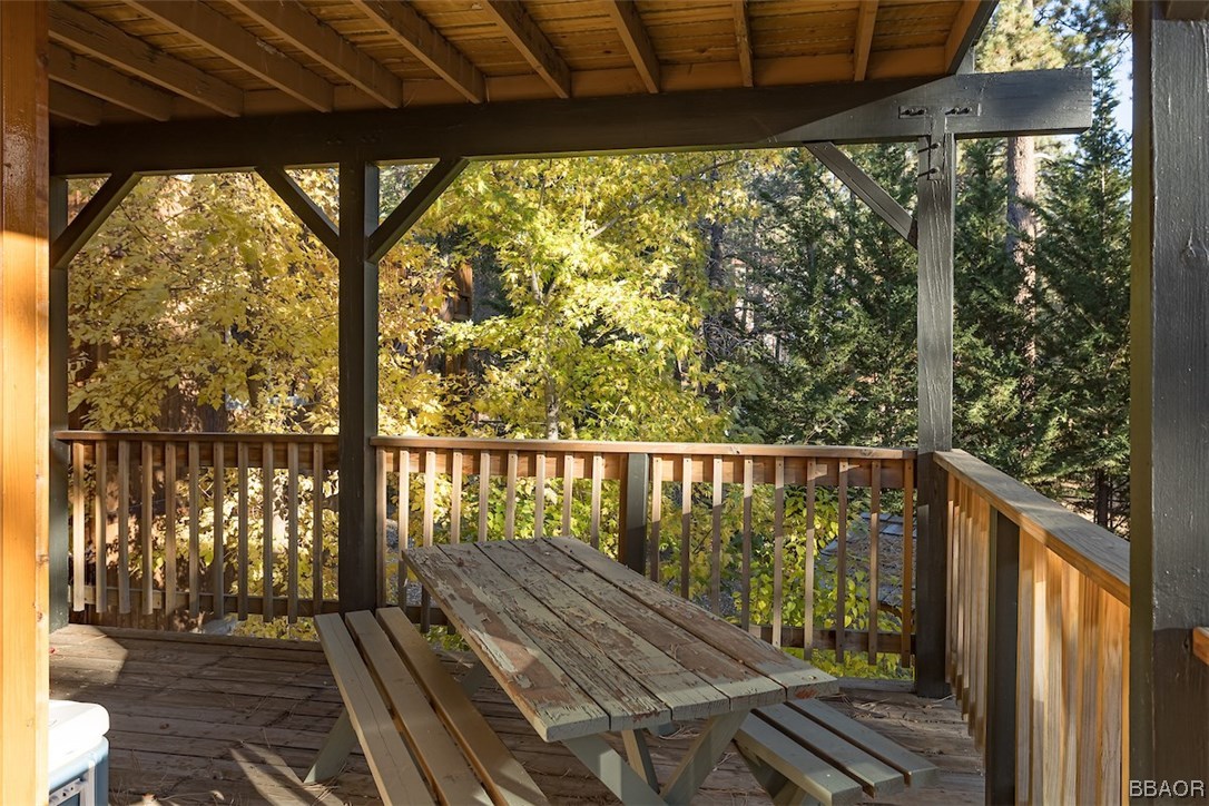 738 Silver Tip Drive Big Bear Lake, CA 92315 - Photo 26 of 30 a view of balcony with wooden floor
