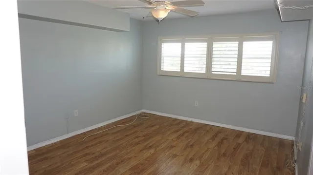 a view of a glass door with a from a window