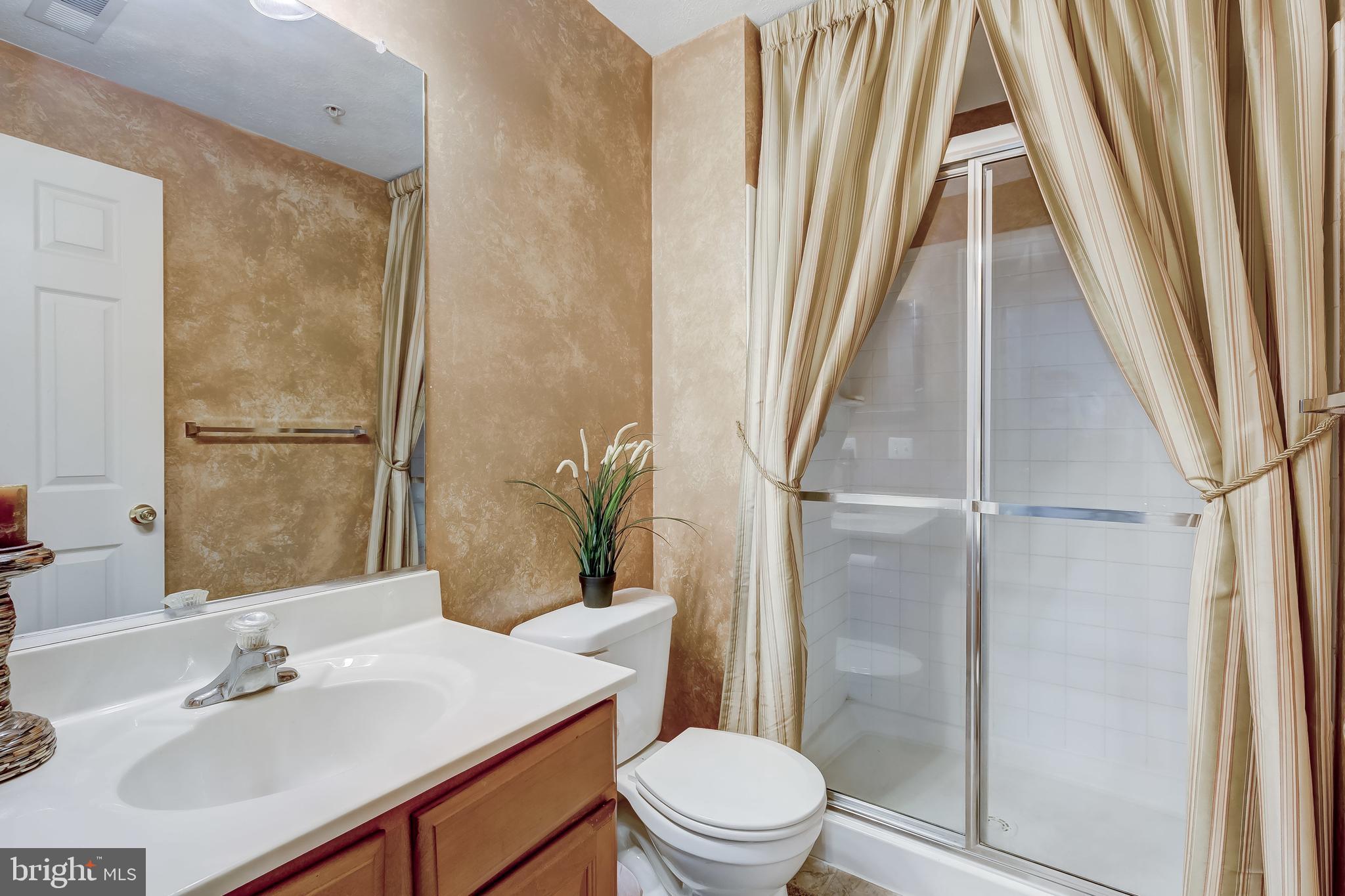 9727 Biggs Road Baltimore, MD 21220 - Photo 29 of 35 a bathroom with a sink a toilet a mirror and shower