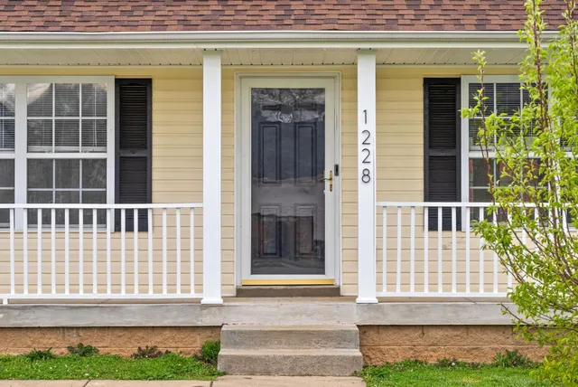 a view of front door of a house