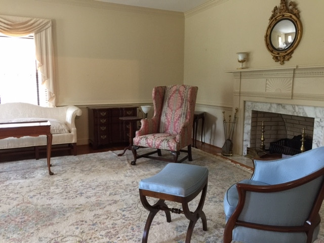 1940 Rivershore Road Elizabeth City, NC 27909 - Photo 7 of 36 Formal Living Room with Marble Fireplace