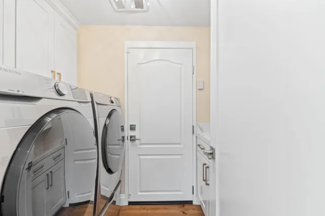 a close view of walk in closet