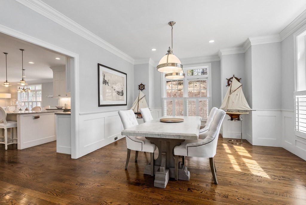25 Byron Road Weston, MA 02493 - Photo 5 of 21 a view of a dining room with furniture window and wooden floor