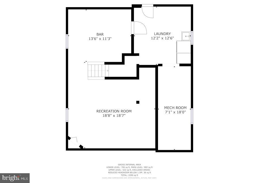 4265 Chapel Road Perry Hall, MD 21128 - Photo 31 of 32 Lower Level Floor Plan