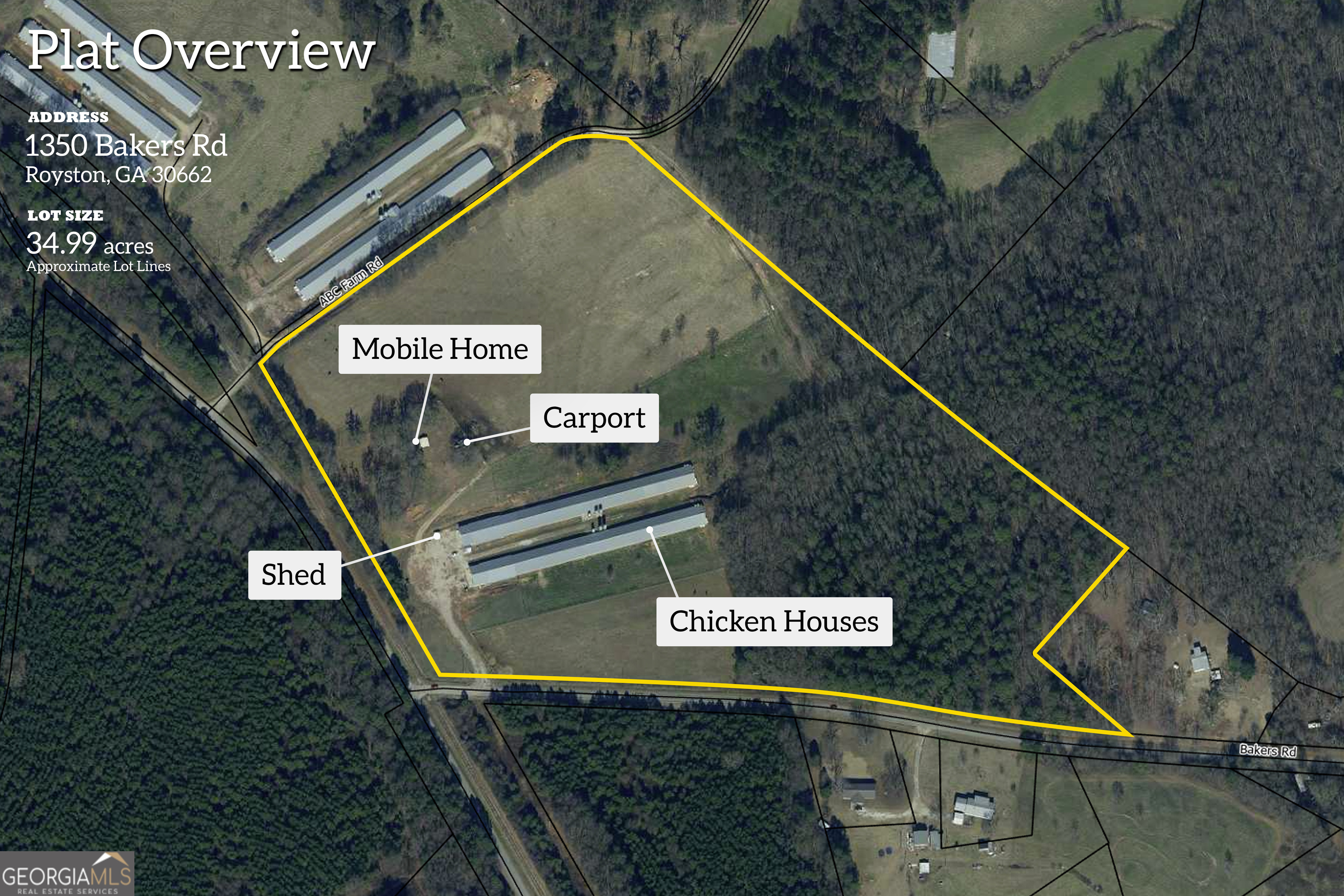 1350 Bakers Road Royston, GA 30662 - Photo 4 of 35 a view of street sign