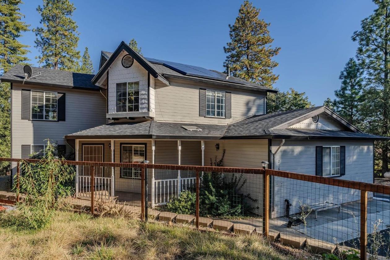 a front view of a house with a porch