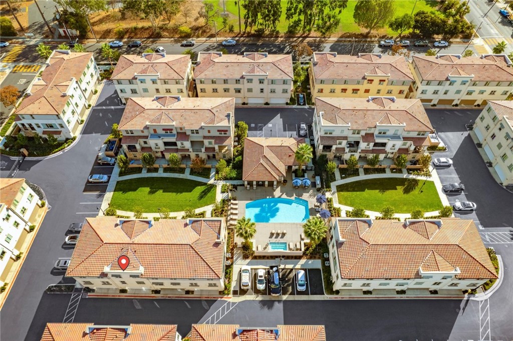 1533 St Simon Circle, Unit B Alhambra, CA 91803 - Photo 21 of 27 an aerial view of a building with outdoor space swimming pool