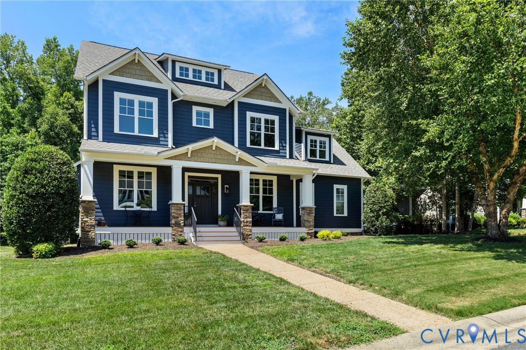 15936 Alsdell Road Midlothian, VA 23112 - Photo 1 of 45 Two-story residence featuring deep blue siding and