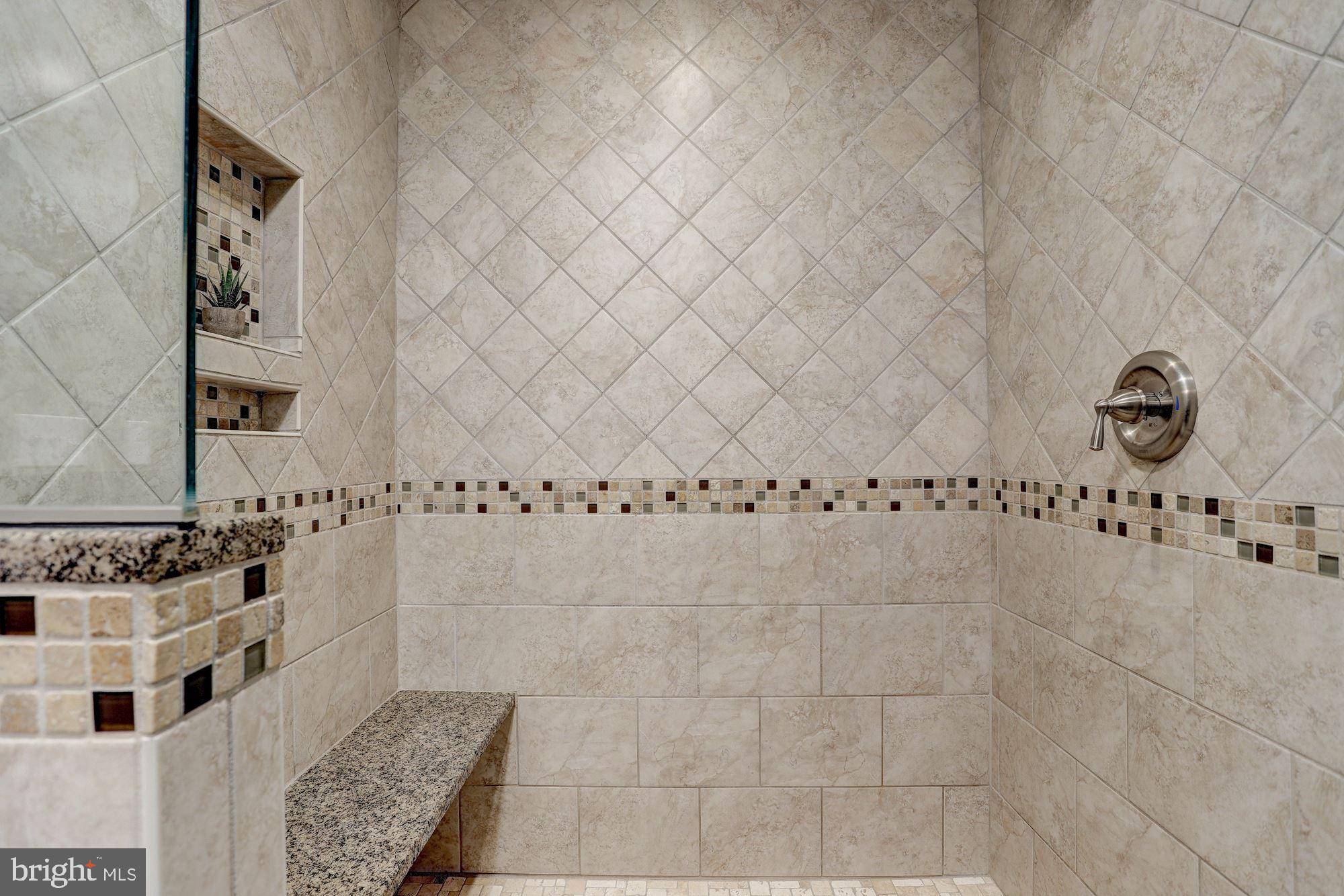 7263 Kindler Road Columbia, MD 21046 - Photo 26 of 47 Over-sized Shower w/Seating