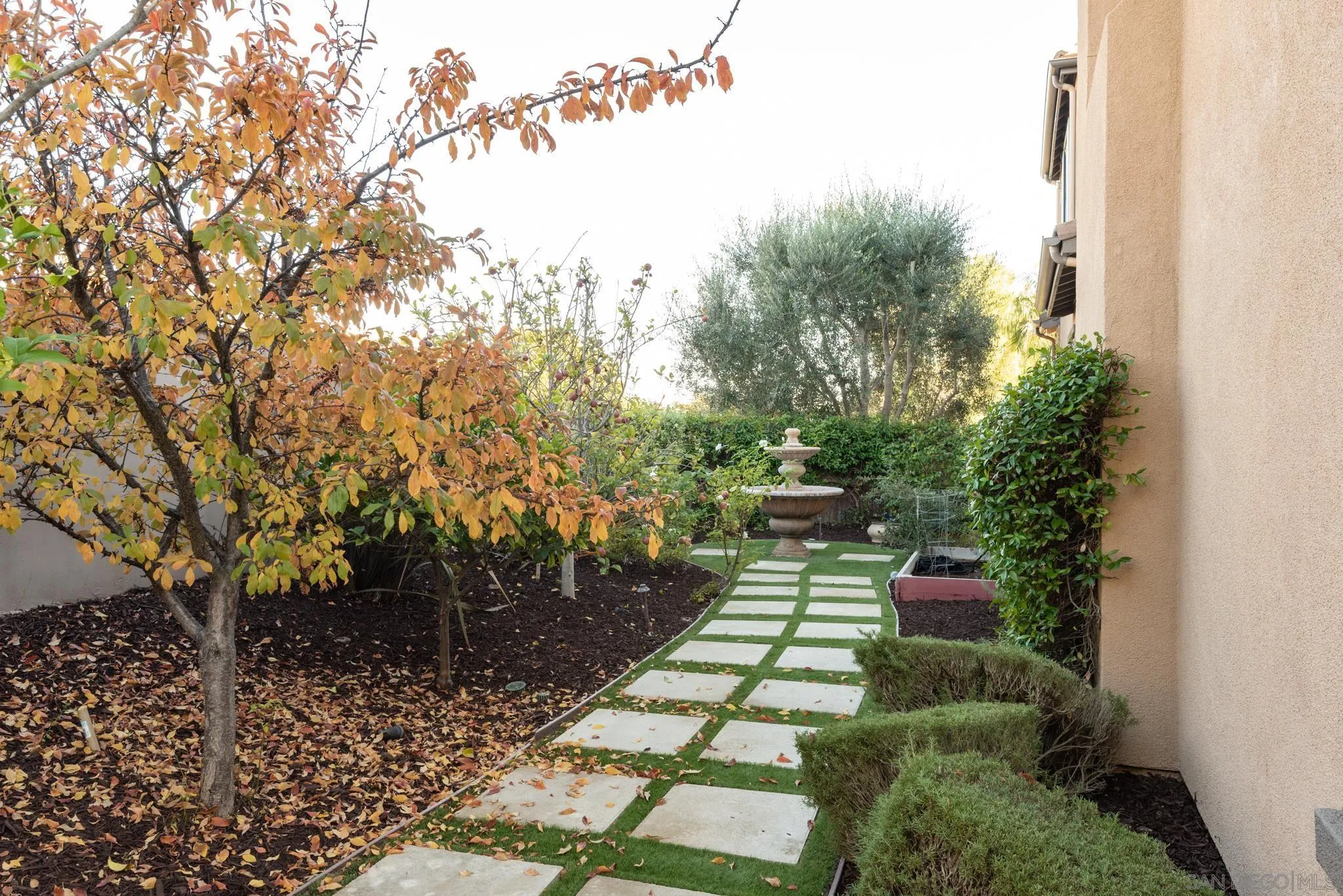 3234 Corte Aliso Carlsbad, CA 92009 - Photo 35 of 44 a backyard of a house with lots of green space