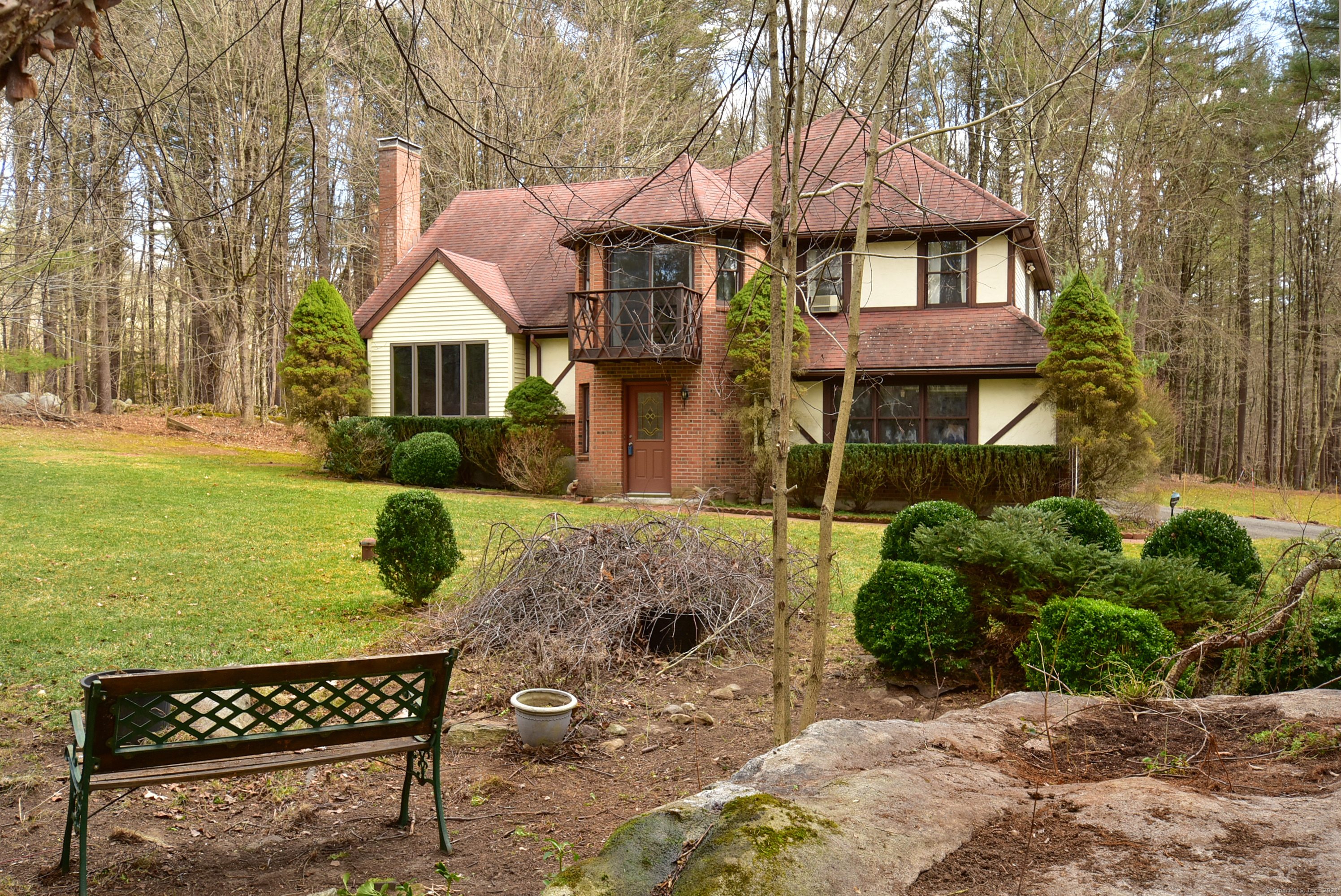 160 Slater Road Tolland, CT 06084 - Photo 1 of 1 a front view of a house with garden
