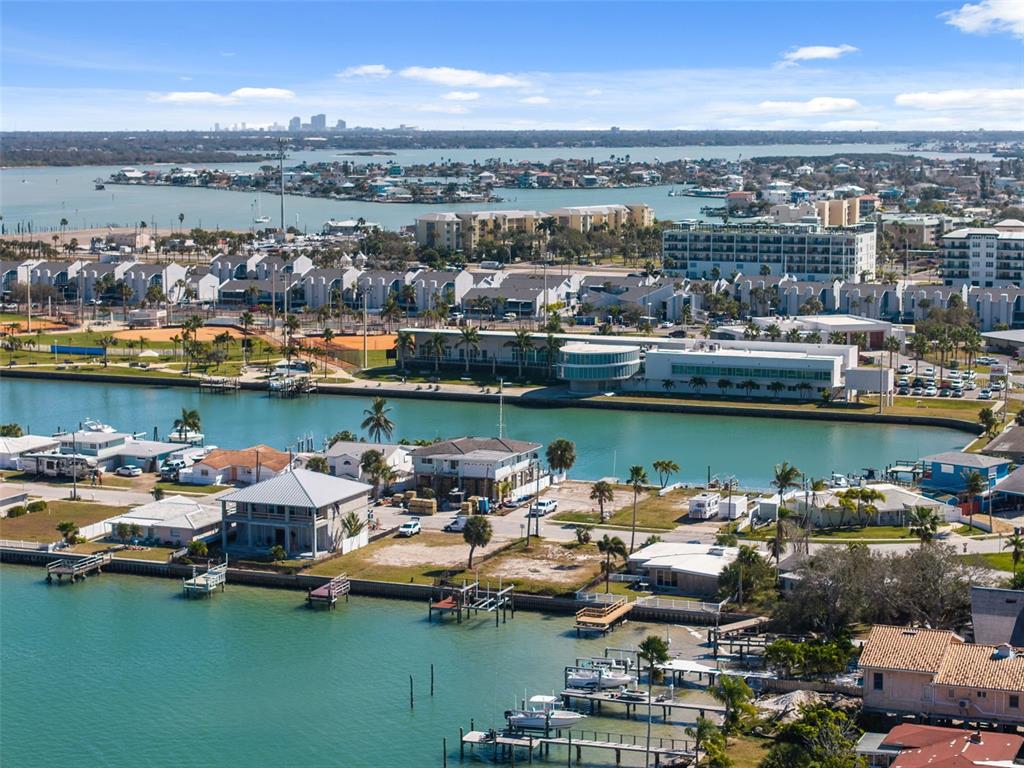 15307 Harbor Drive Madeira Beach, FL 33708 - Photo 18 of 26 an aerial view of a ocean with boats