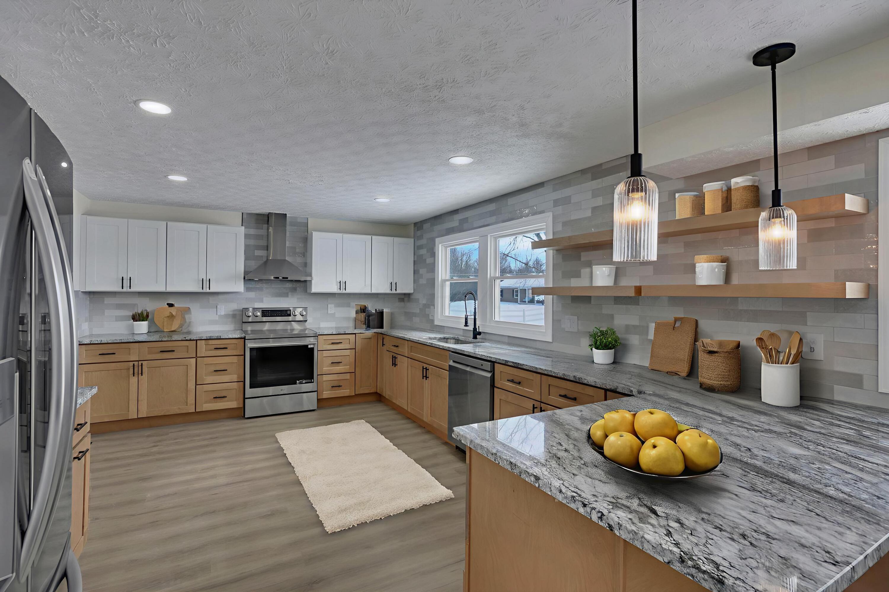 Virtually Staged Kitchen