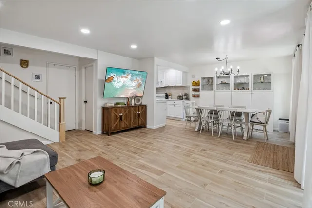 a kitchen with lots of counter top space
