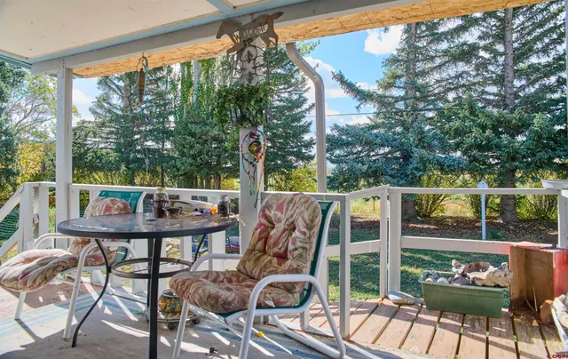 a house view with a sitting space