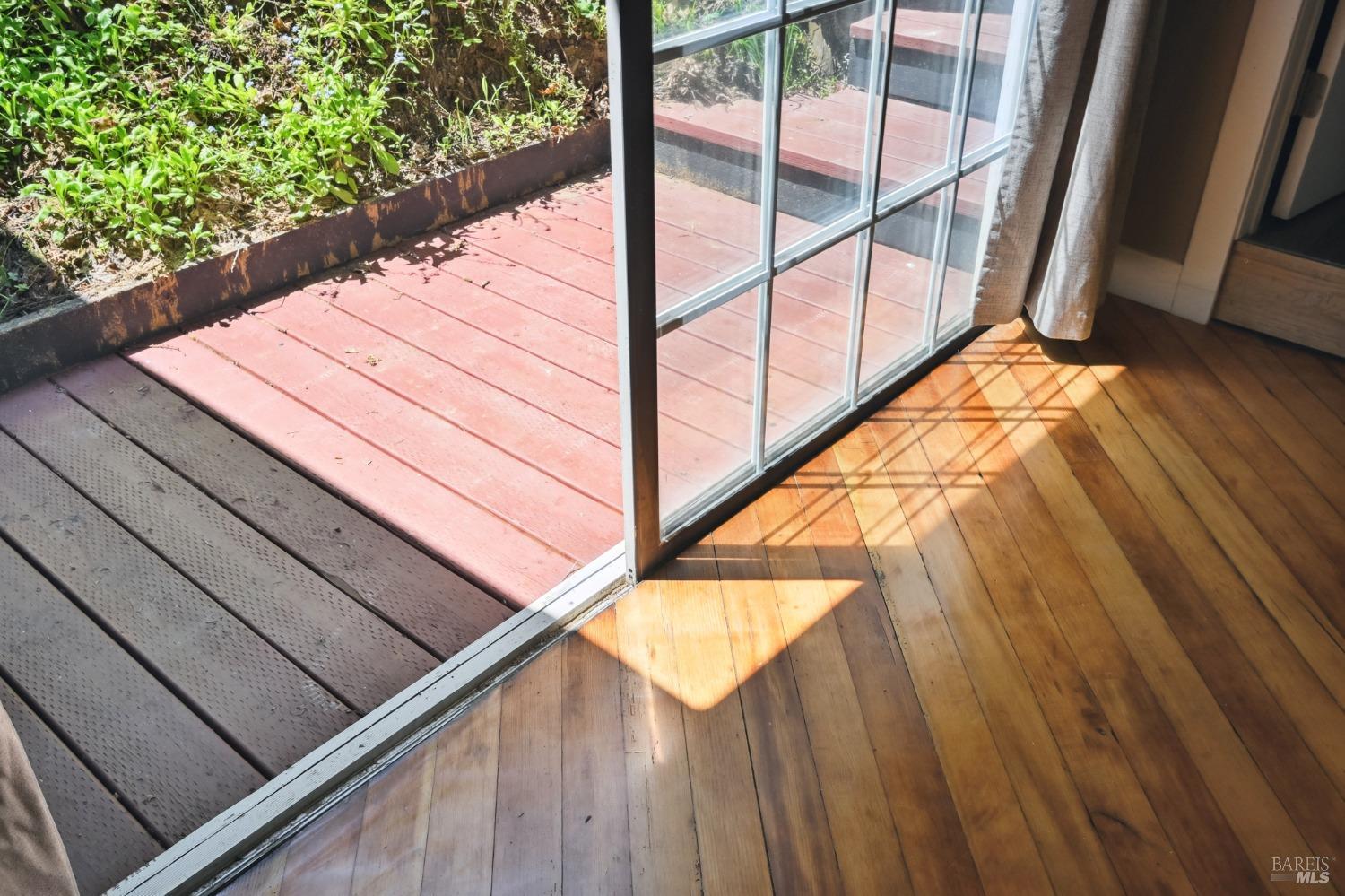 21713 Starrett Hill Drive Monte Rio, CA 95462 - Photo 10 of 50 a view of balcony with wooden floor