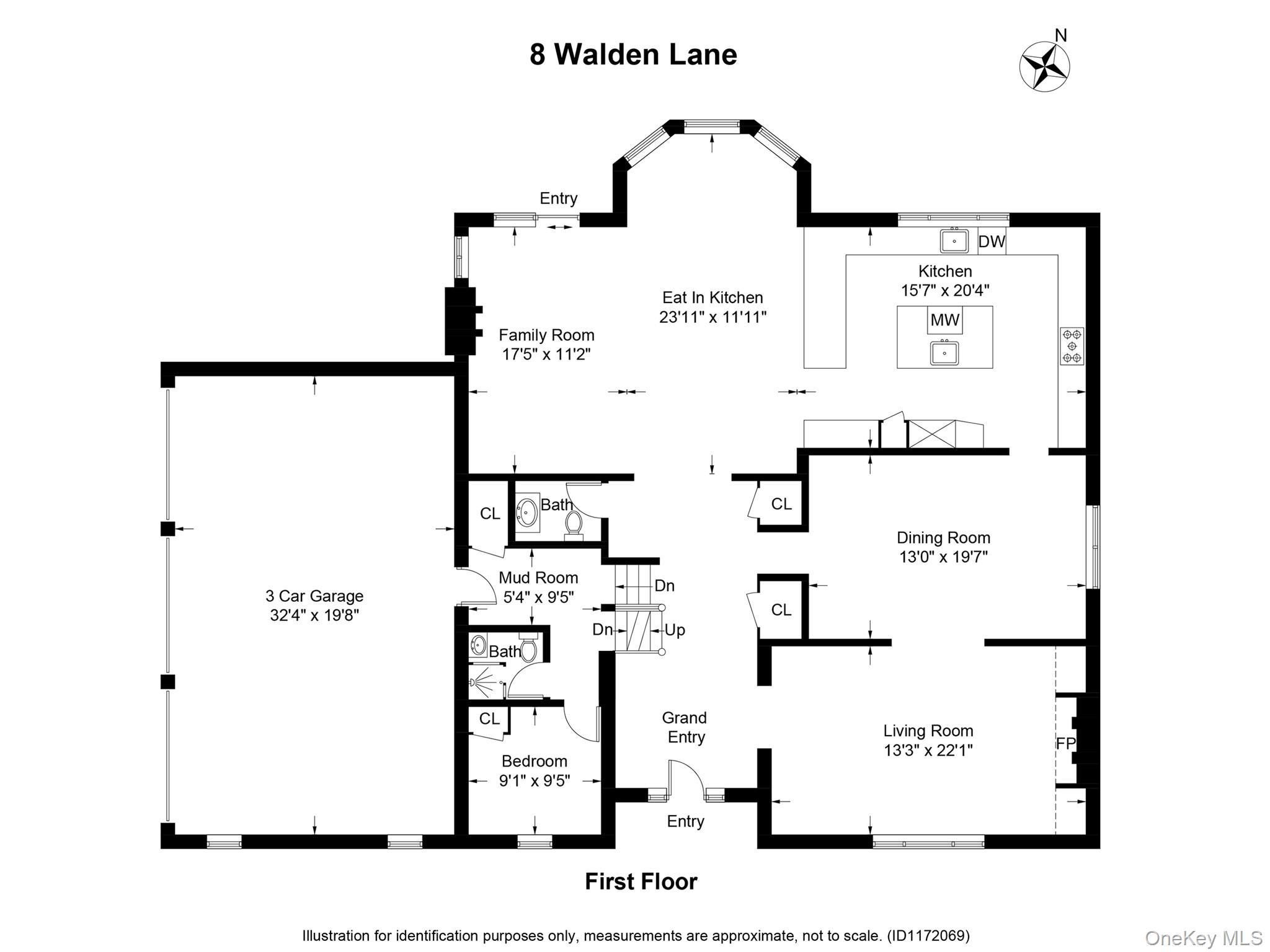 8 Walden Lane Rye, NY 10580 - Photo 27 of 28 First floor plan