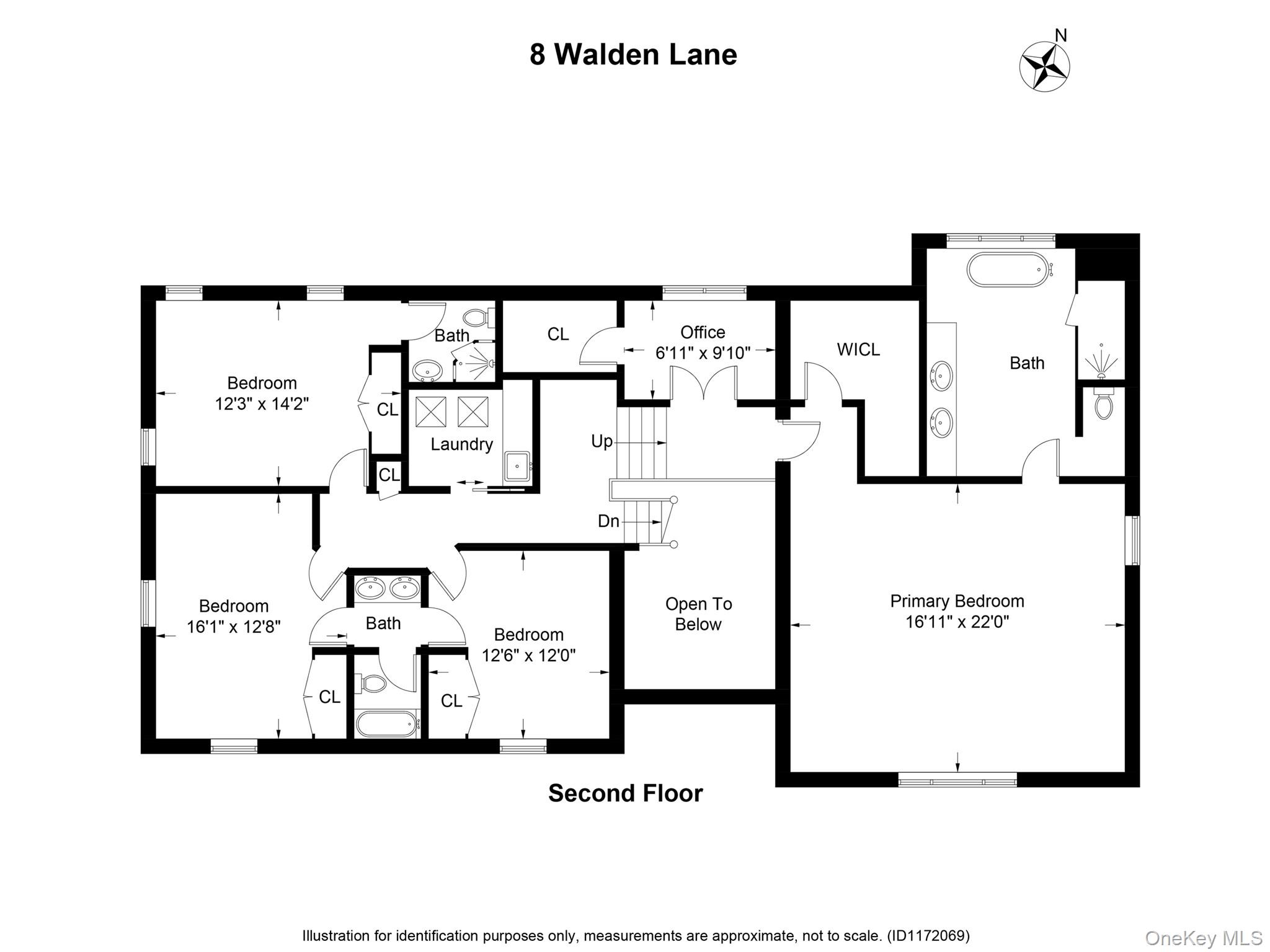 8 Walden Lane Rye, NY 10580 - Photo 28 of 28 Second floor plan