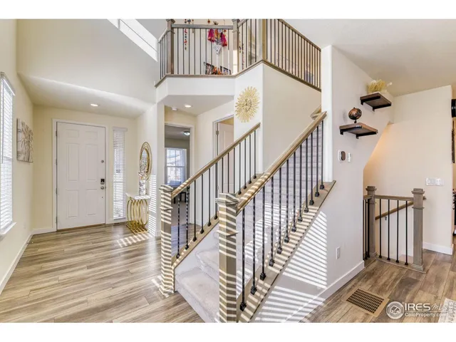 a view interior of a house with wooden floor