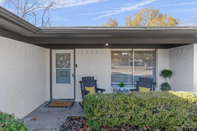 a backyard of a house