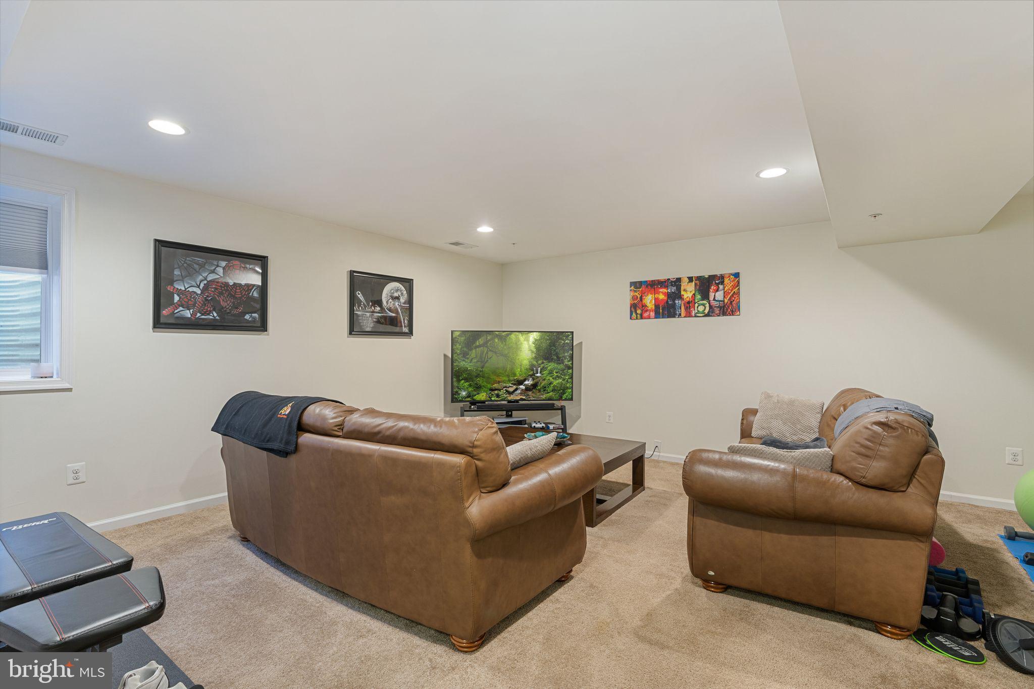 3921 Cephas Child Road Doylestown, PA 18902 - Photo 43 of 59 Finished Basement with abundant recessed lights
