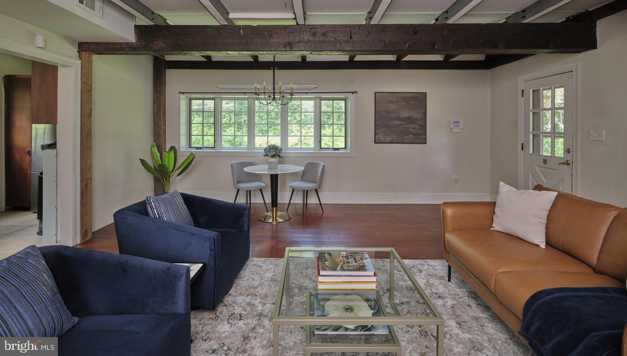 2598 River Road New Hope, PA 18938 - Photo 15 of 28 a living room with furniture and wooden floor