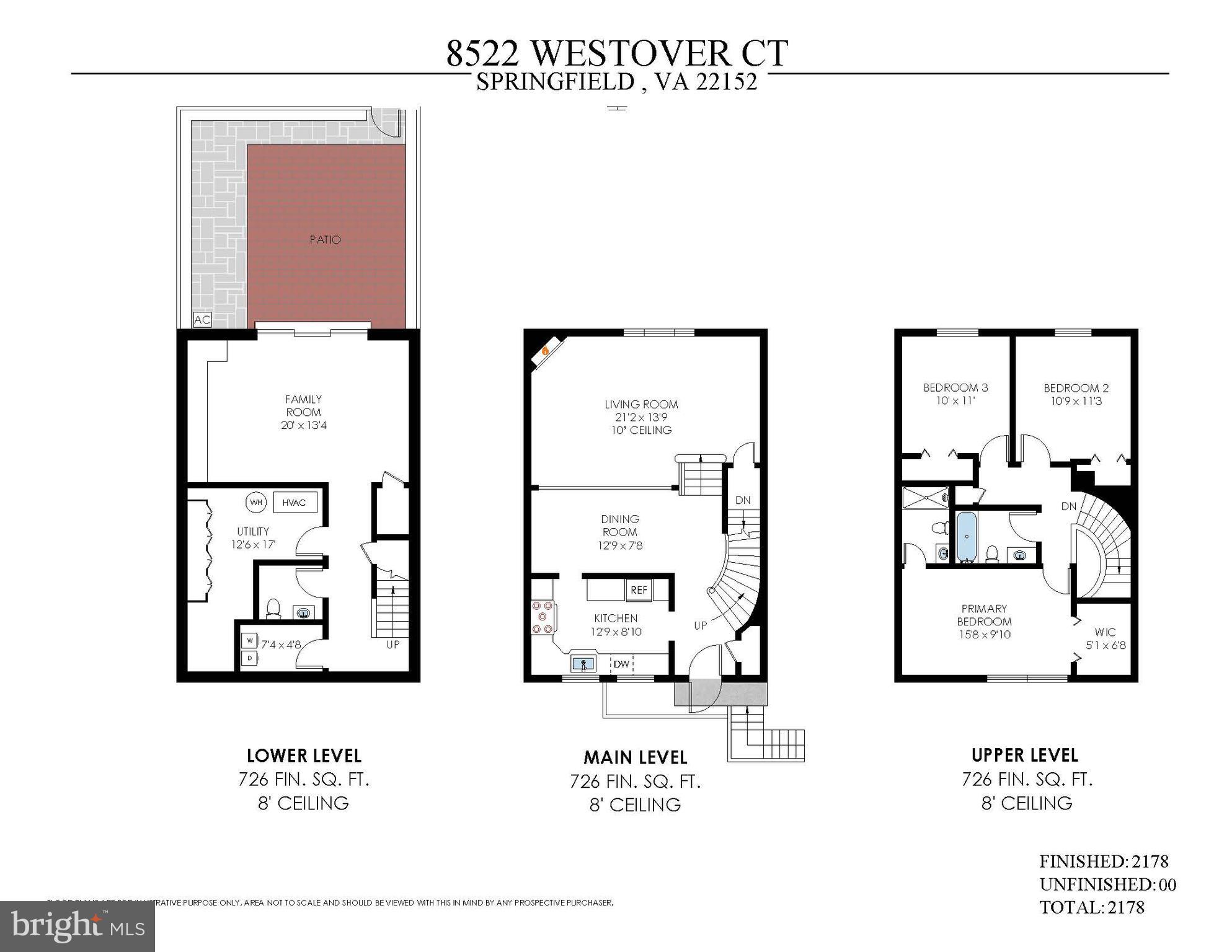 8522 Westover Court Springfield, VA 22152 - Photo 50 of 50 Floor Plan