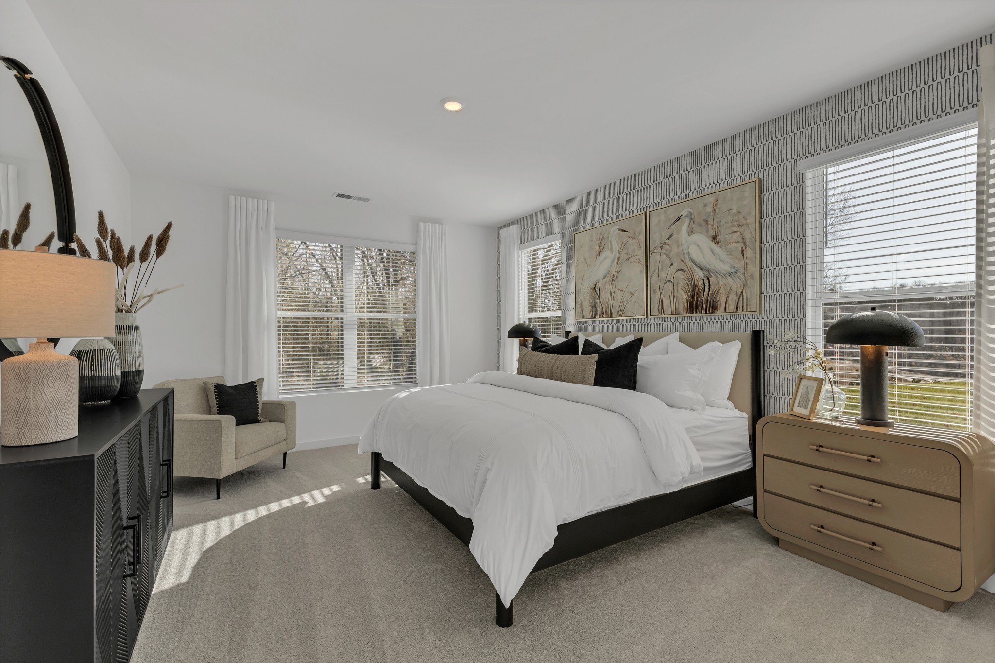 6356 North New Hope Road Hermitage, TN 37076 - Photo 14 of 37 a spacious bedroom with a bed and wooden floor