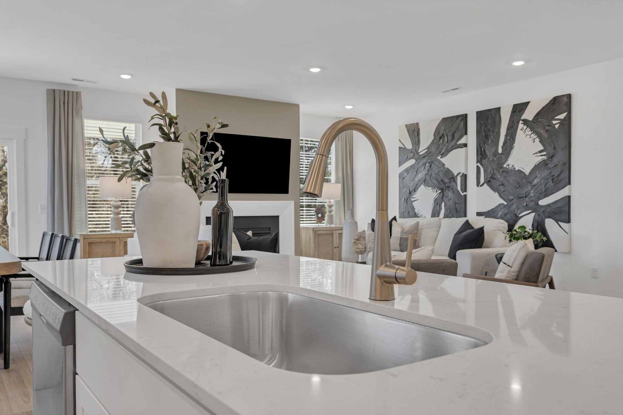 6356 North New Hope Road Hermitage, TN 37076 - Photo 10 of 37 a kitchen with a sink microwave and refrigerator