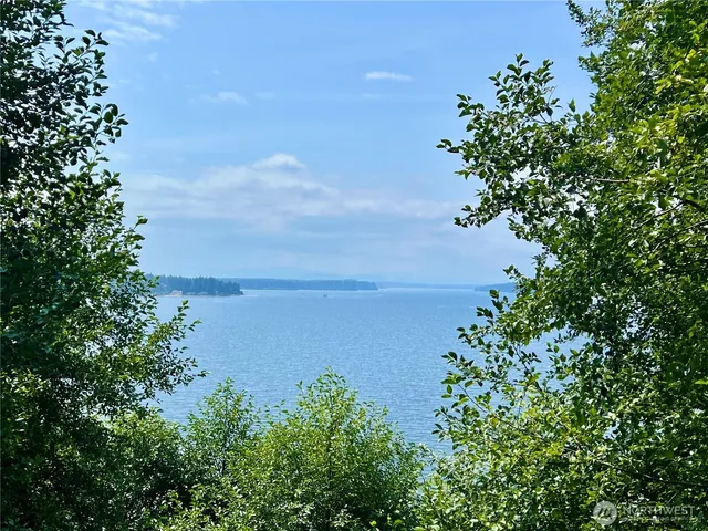 an aerial view of a houses with yard